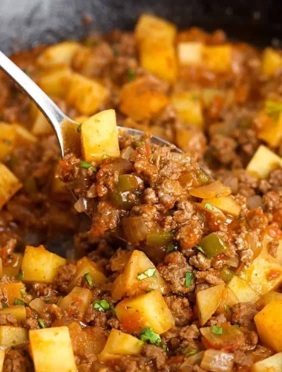 Picadillo con papas